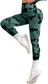 QIUNI Women Yoga Sets Tie Dye saudishark